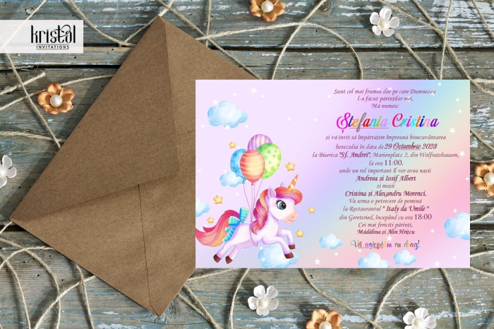 Invitatie botez UNICORN DREAM [3]