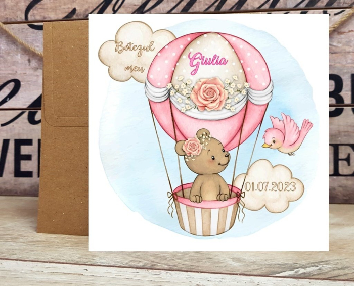 Invitatie botez - URSULET IN BALON [4]