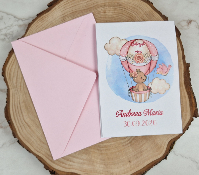 Invitatie botez - URSULET IN BALON [5]