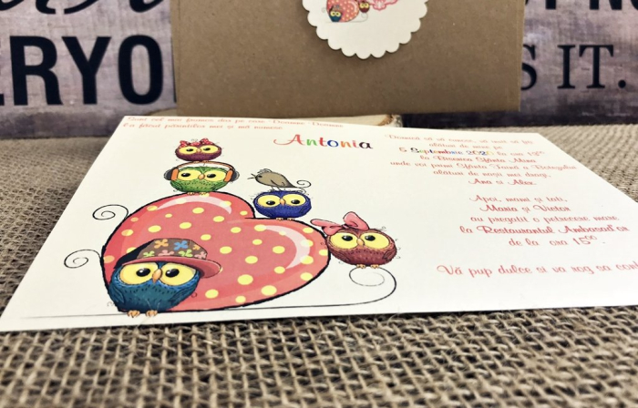 invitatii botez Little OWL [2]