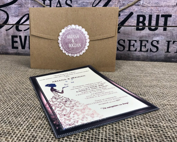 Invitatie - Butterfly Bride [2]