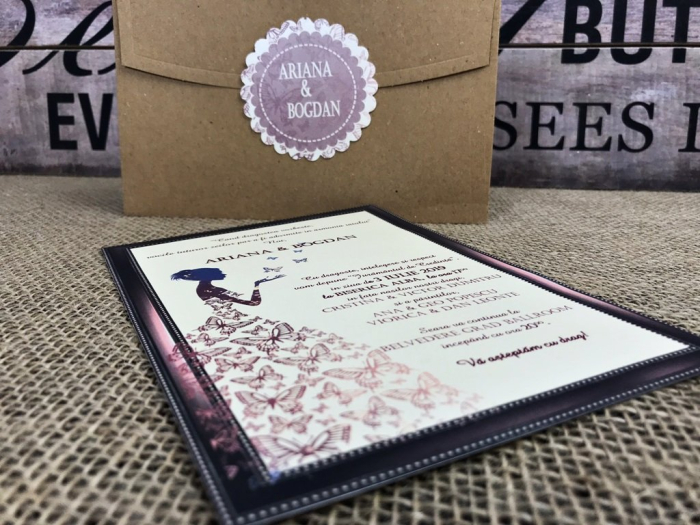 Invitatie - Butterfly Bride [4]