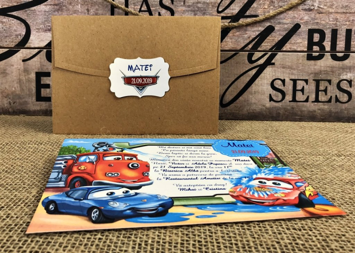 Invitatii zi de nastere CARS (model craft) [4]