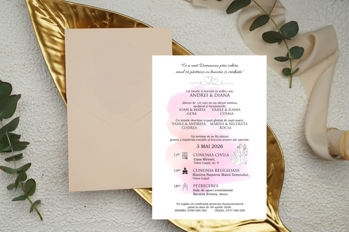Invitatie cod 9324 DUSTY PINK [2]