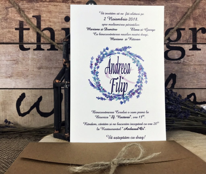Invitatie - Coroana din Lavanda [2]