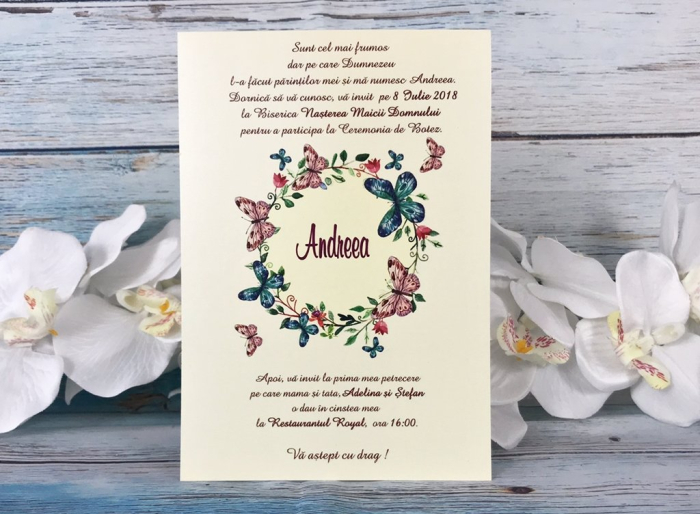 Invitatie - Coronita de Fluturi [5]