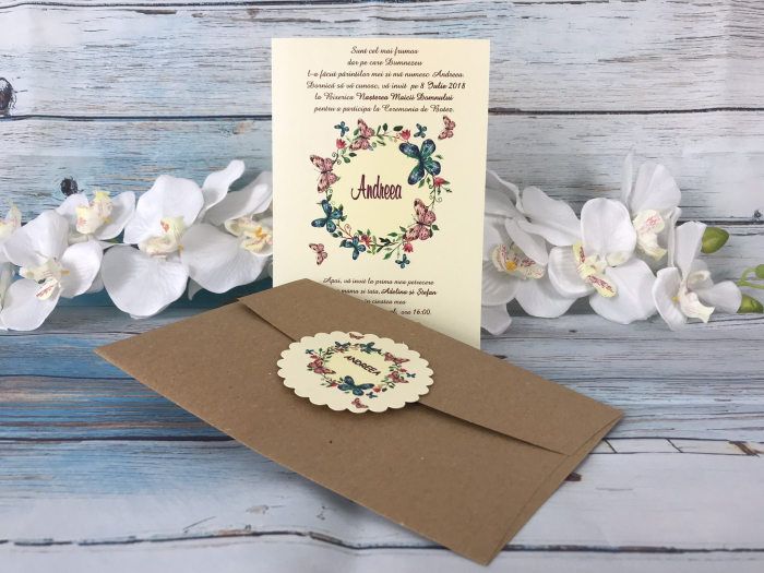Invitatie - Coronita de Fluturi [3]
