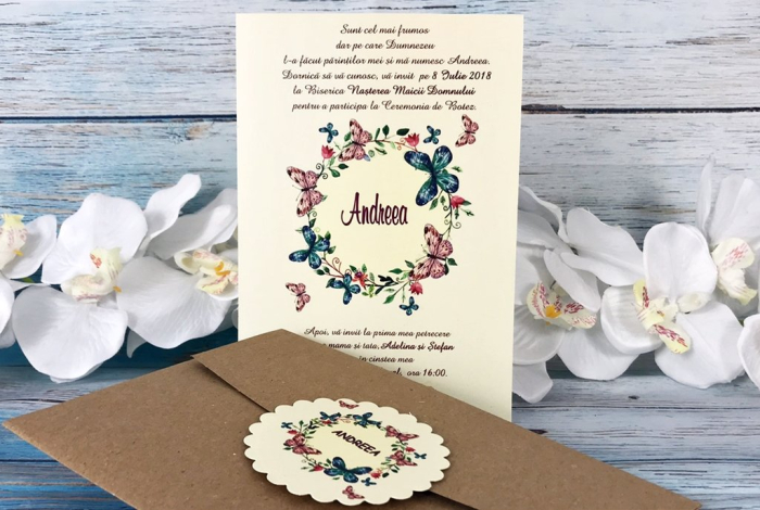 Invitatie - Coronita de Fluturi [4]