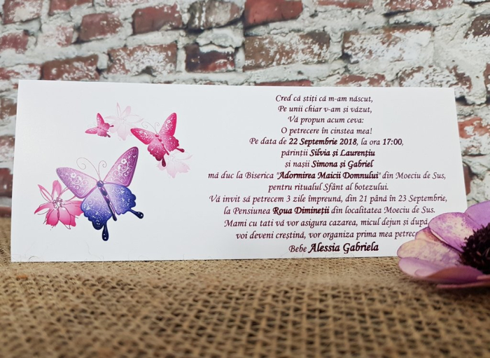 Invitatie cu Fluturi (coperta lila) [2]