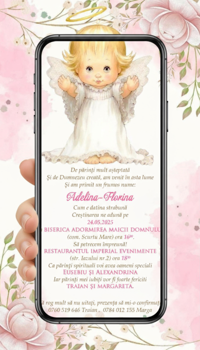 Invitatie electronica  Baby Angel [2]