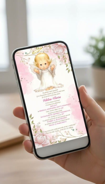 Invitatie electronica  Baby Angel [3]