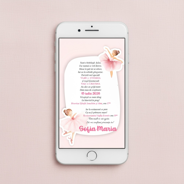 Invitatie electronica BALERINA [5]