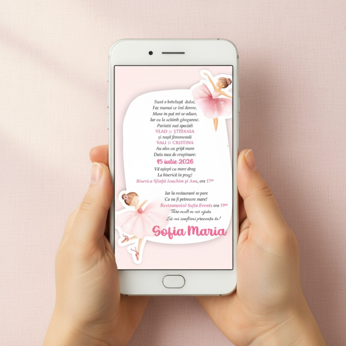 Invitatie electronica BALERINA [4]