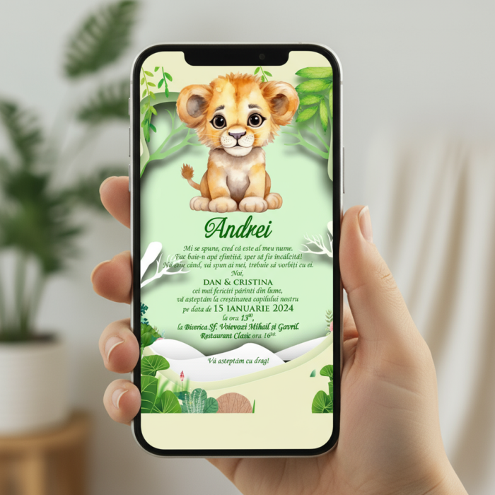 Invitatie electronica Little Lion PM134 [2]