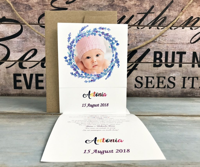 Invitatie FOTO - Lavanda Baby [4]