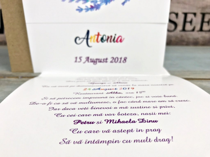 Invitatie FOTO - Lavanda Baby [5]
