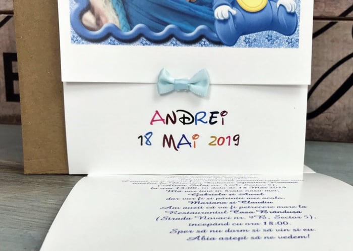 Invitatie FOTO Mickey Baby (model M8) [3]