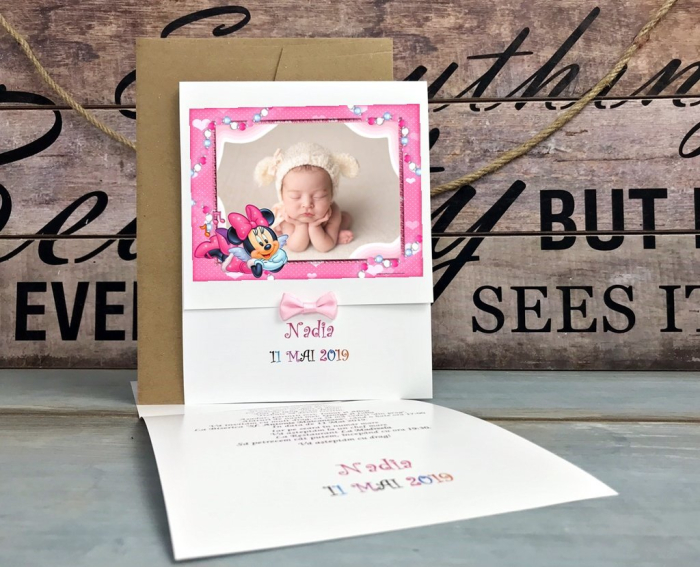 Invitatie FOTO Minnie Baby (model M9) [3]