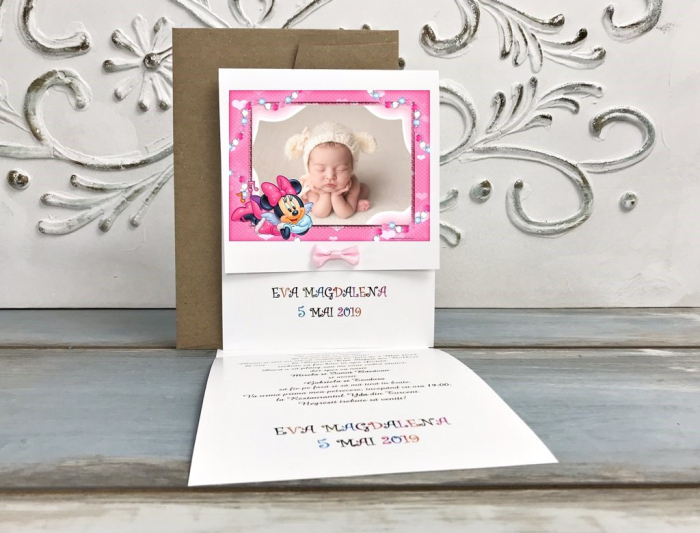 Invitatie FOTO Minnie Baby (model M9) [2]