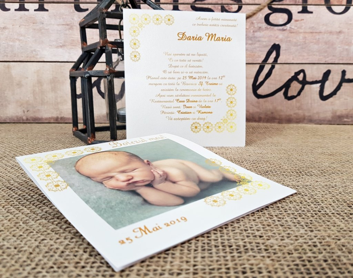 Invitatie FOTO (model auriu) [6]