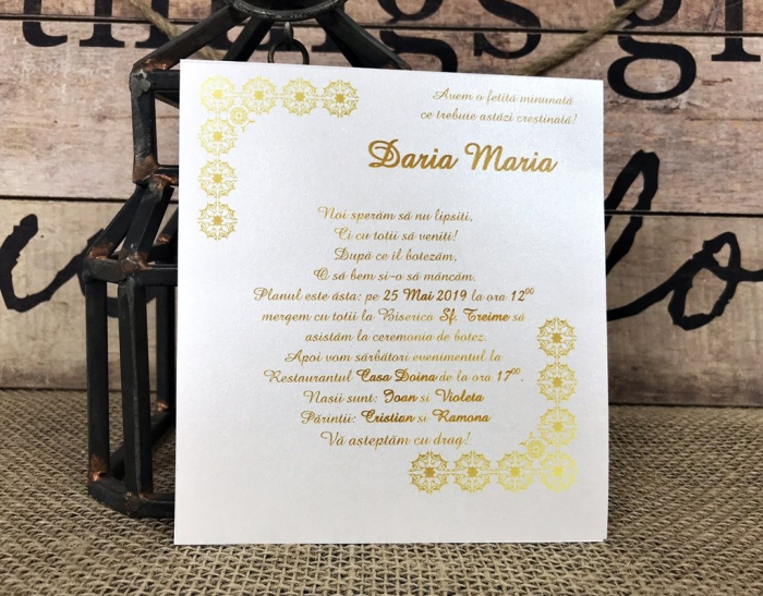 Invitatie FOTO (model auriu) [5]