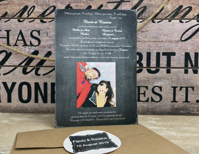 Invitatie FOTO - (model Chalkboard) [6]