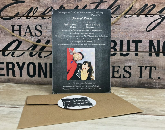 Invitatie FOTO - (model Chalkboard) [4]