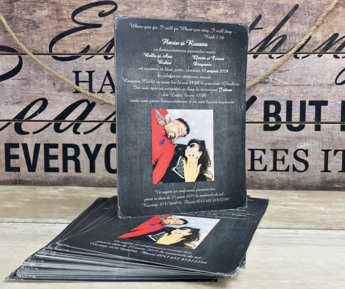 Invitatie FOTO - (model Chalkboard) [7]