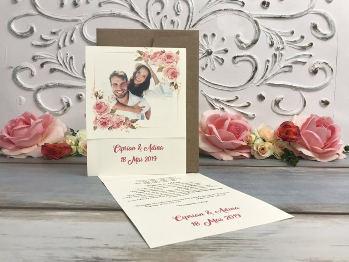 Invitatie FOTO - model floral [5]