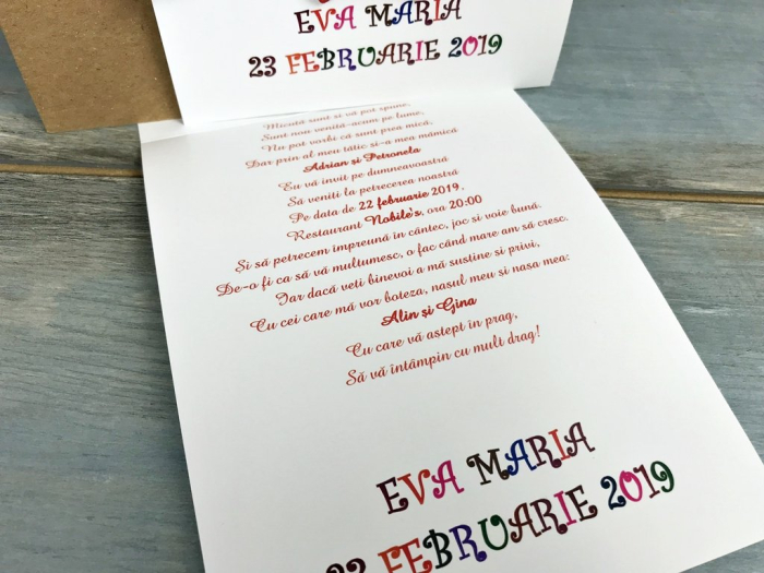 Invitatie foto model M1 [5]