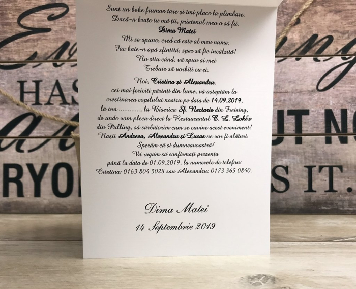 Invitatie FOTO, model ROYAL [3]