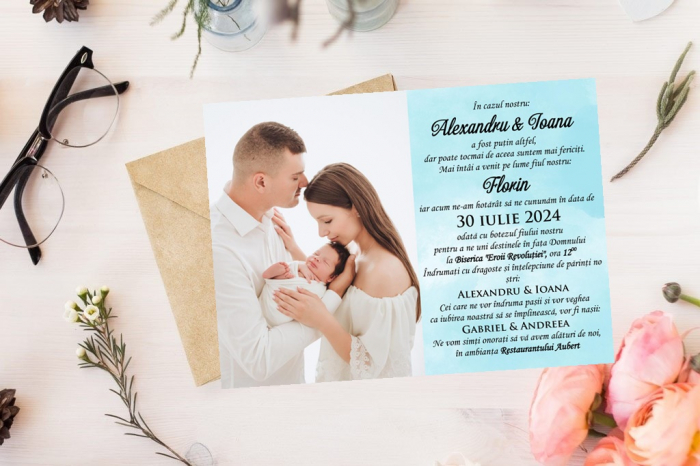 Invitatie foto PM23 BLUE [2]