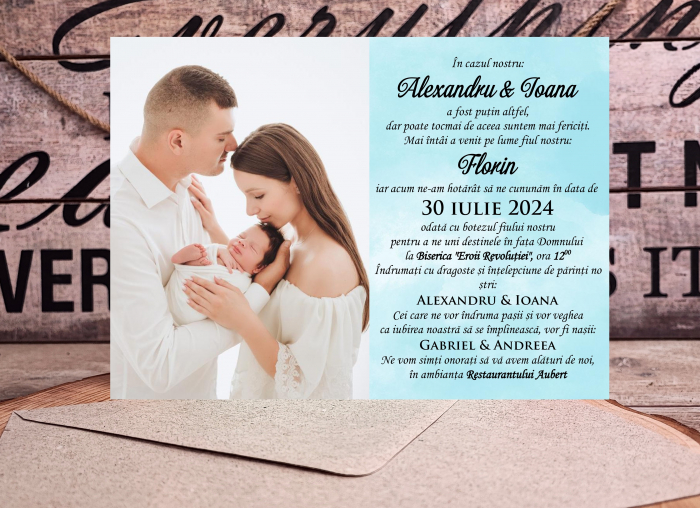 Invitatie foto PM23 BLUE [4]