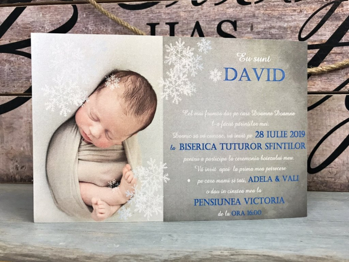 Invitatie foto - WINTER BABY [4]