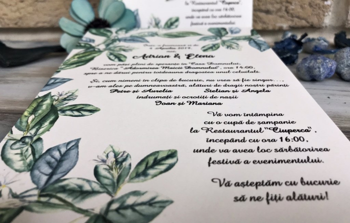 Invitatie Frunze de Maslin [5]