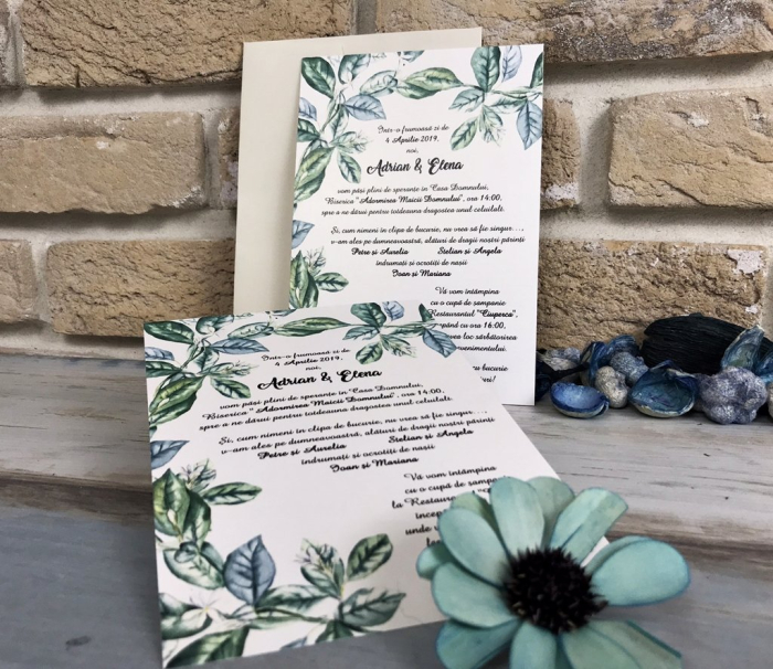 Invitatie Frunze de Maslin [2]