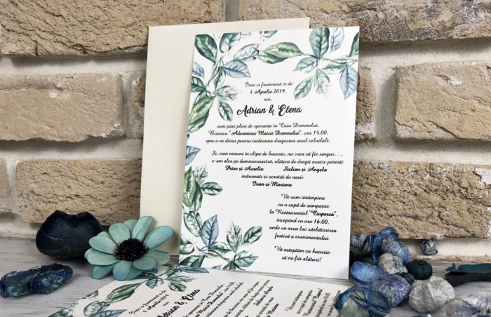 Invitatie Frunze de Maslin [3]