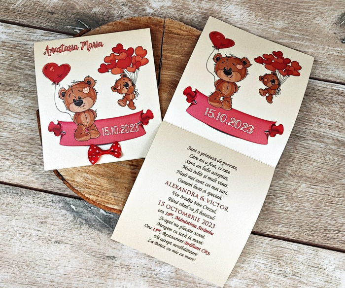invitatie - Girl Teddy [5]