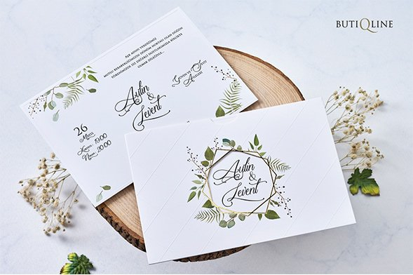 Invitatie Green Leaves [2]