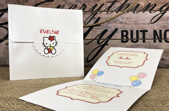 Invitatie Hello Kitty (model sidefat) [6]