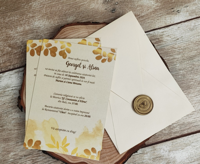Invitatii cu sigiliu Goldstyle [5]