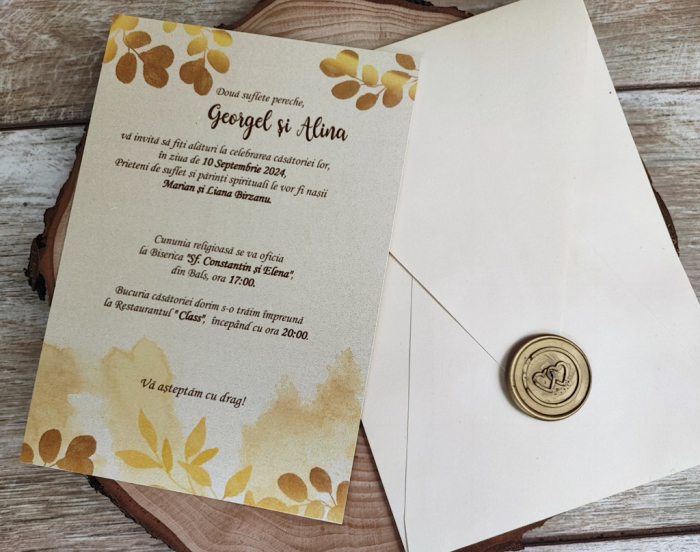 Invitatii cu sigiliu Goldstyle [6]