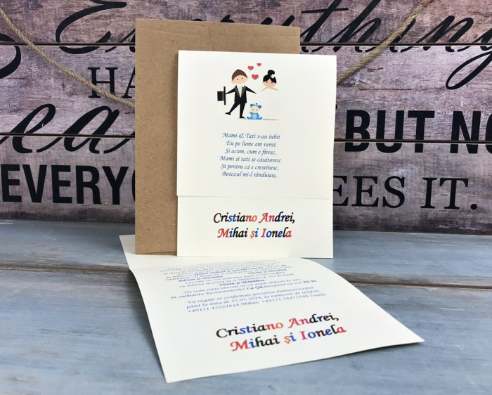 Invitatie Mami si Tati se casatoresc (bebe baietel) [2]