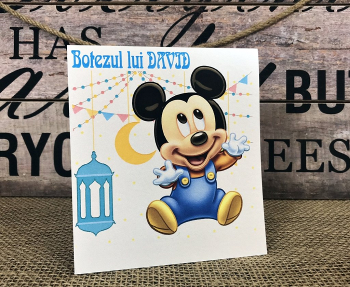 Invitatie Mickey Bebelus - (MODEL SIDEFAT) [5]