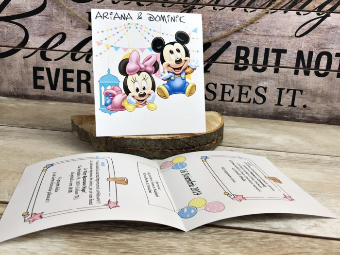 Invitatie Gemeni Mickey & Minnie [2]