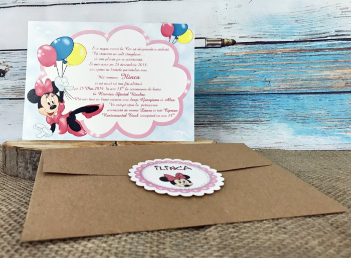 Invitatii petrecere copii - Minnie Mouse Party [2]