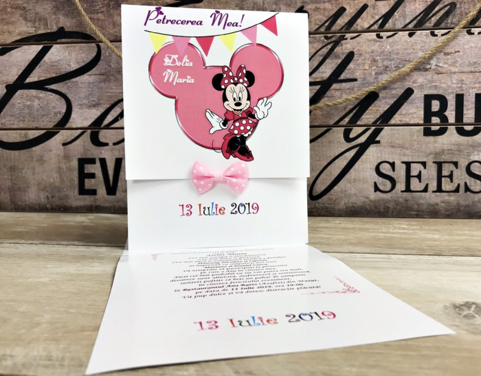 Invitatii petrecere copii - Minnie Mouse Party [6]