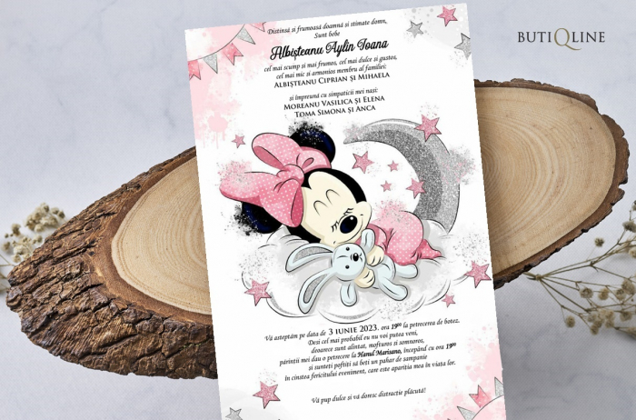 Invitatie Minnie Sleeping [2]