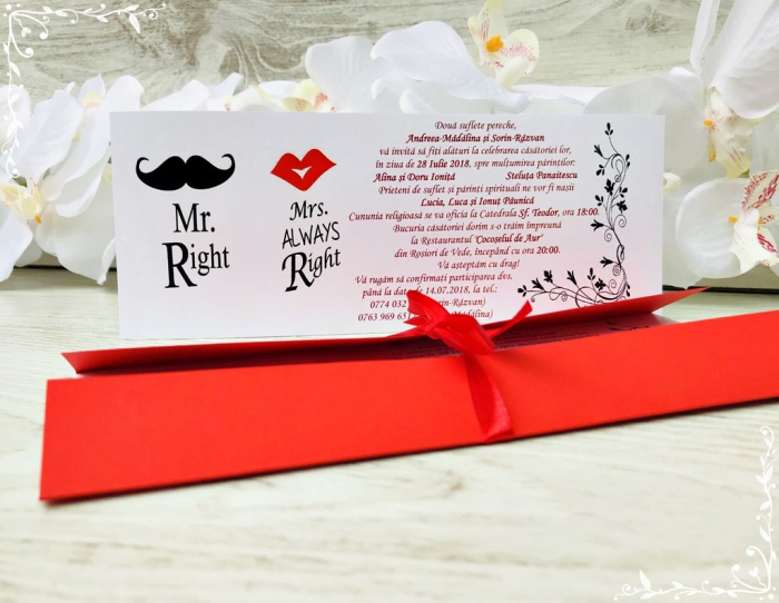 Invitatie Mr. & Mrs. [3]