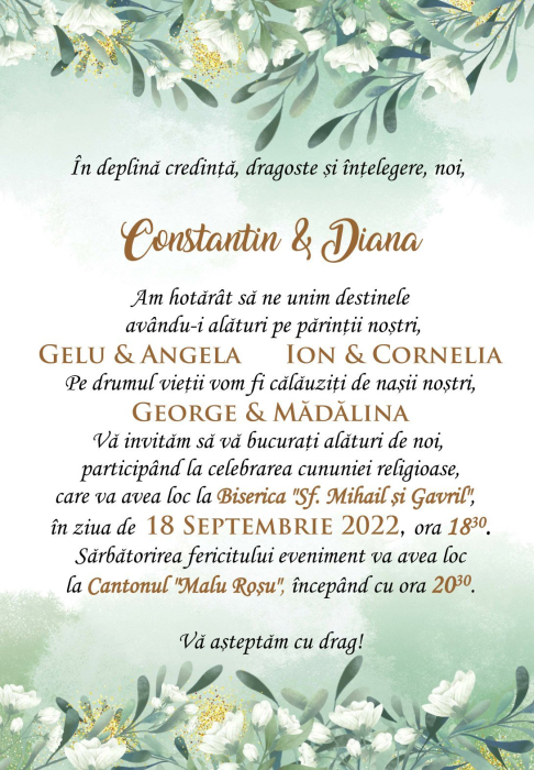 Invitatie nunta - Poveste de IUNIE [2]